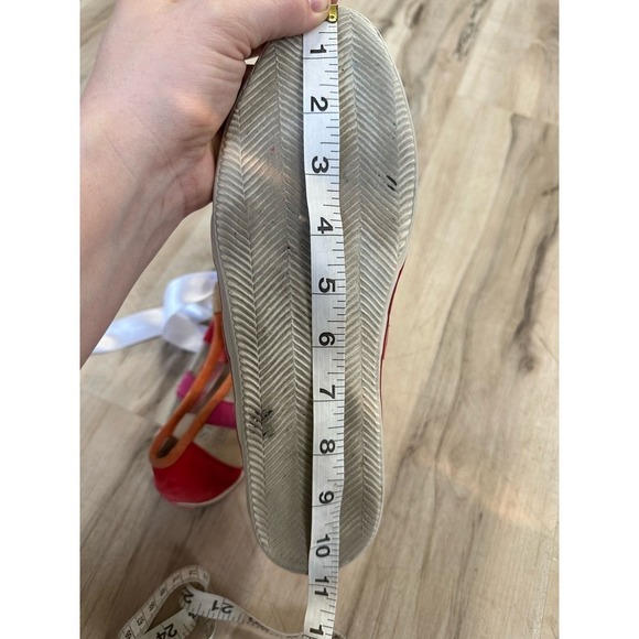 Stuart Weitzman colorful polka dot suede mesh shoes - Picture 7 of 8